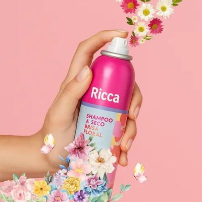 Kit 3 Shampoo A Seco Brisa Floral Remove Oleosidade Ricca 150ml