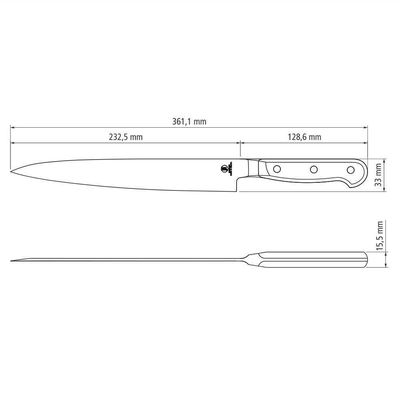 Faca Yanagiba Tramontina Sushi Lâmina Aço Inox Cabo De Policarbonato Com Fibra De Vidro 9" 24039009