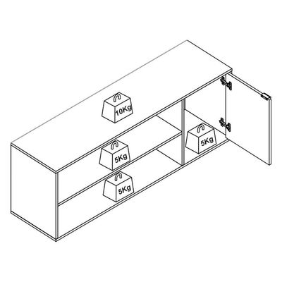 Rack Bancada Para Tv 55 Pol 135 Cm B56 Branco Montana Novam