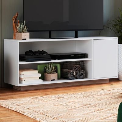Rack Bancada Para Tv 55 Pol 135 Cm B56 Branco Montana Novam