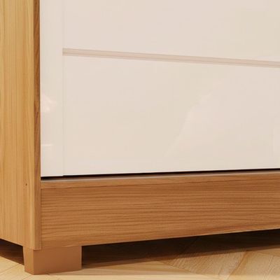 Guarda Roupa Casal 2 Portas Deslizantes Com Espelho 163 Cm B74 Briz Nature Off White