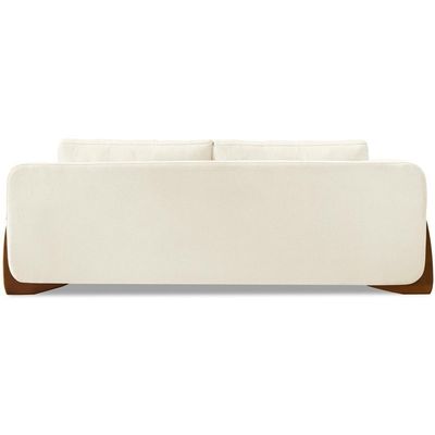 Sofa Jolie 2 Lugares 180cm Pes Boomerang Linho 212 Natural Ezz Natural