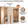 Guarda Roupa Casal Volpi 6 Portas Com Espelhos Mdf 278 Cm Cinamomo Off White Madetec
