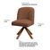 Kit 04 Cadeiras De Jantar Cléo Base Giromad Linho Terracota - Nexta Casa