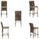 Mesa Bistrô E 2 Banquetas Roma Fendi Corda Estofado 7 Trama Marrom
