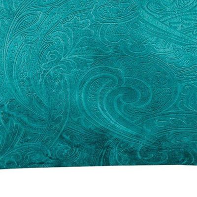 Capa Almofada Ellen Veludo Jacquard 1 Peça 100% Poliéster - Safira
