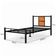 Cama Juvenil Solteiro Ravena Com Colchão Solteiro 88cm Klm Preto/canela