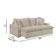 Sofá 5 Lugares Retrátil Com Encosto Fixo Linho M-145 Martins Creme