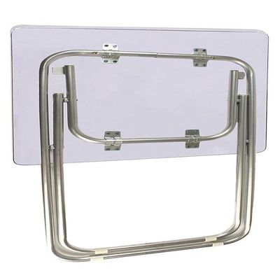 Mesa Portátil Dobrável 70x50cm ? Alumínio E Madeira, Multiuso Para Casa, Escritório E Camping