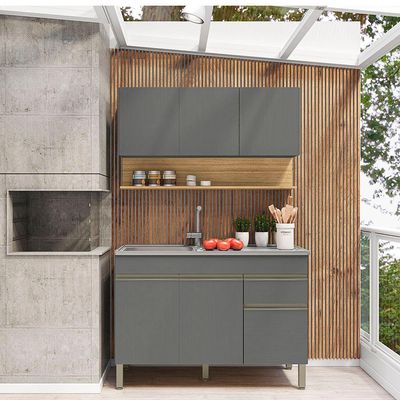 Cozinha 2 Peças Line Gris-gris-cp-freijo - Ssx Multicoisas