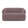 Sofá Orgânico 02 Lugares Living Glee 140cm Veludo Rosê - Desk Design