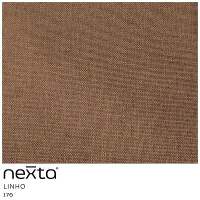 Sofá Curvo 04 Lugares 230cm Eron Braço Esquerdo Linho Camel - Nexta Casa