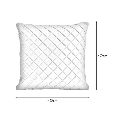 Almofada Tressê 40x40cm Veludo Mostarda - Nexta Casa