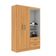 Guarda Roupa Capelinha Solteiro 2 Portas 2 Gavetas Premium - Cinnamomo Cinnamomo
