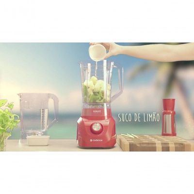 Liquidificador Cadence 1000W 3,3l Robust Liq4 C-garantia Vermelho 110V