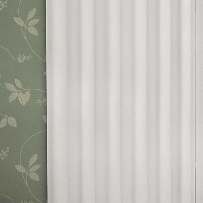 Cortina Blackout Para Varão Simples 3,00m X 2,60m 100% Poliéster - Branco