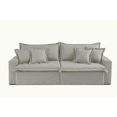 Sofá Montreal Veludo 02 Módulos 80cm B25cm Meu Sofá Online B026 Veludo Prata