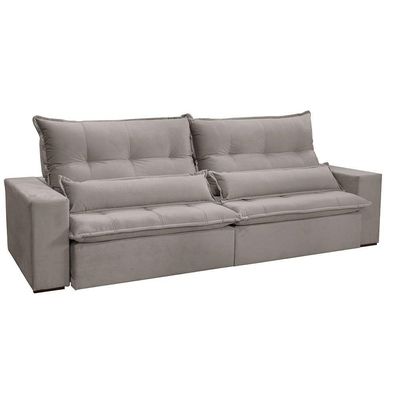 Sofá Grecia Veludo 02 Módulos De 120m B25cm Meu Sofá Online B026 Veludo Prata
