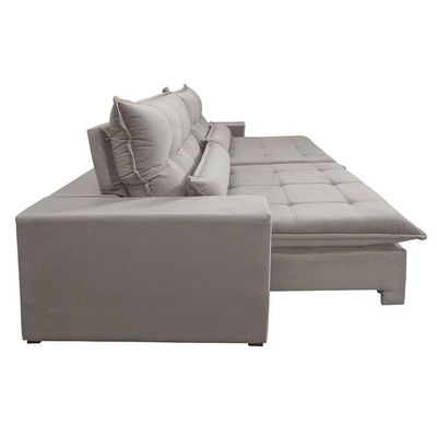 Sofá Grecia Veludo 02 Módulos De 120m B25cm Meu Sofá Online B026 Veludo Prata