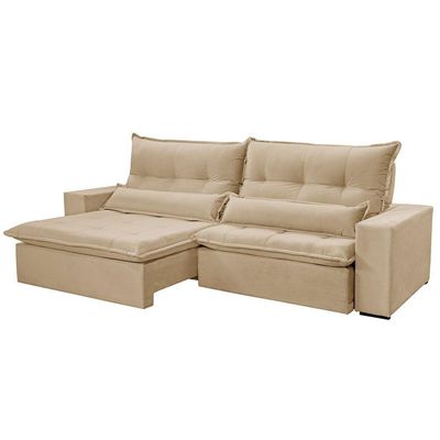 Sofá Grecia Linho 02 Módulos De 120m B25cm Meu Sofá Online A226 Linho Bege