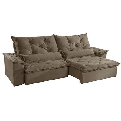 Sofá Melt 02 Módulos De 90cm Br 25cm Meu Sofá Online B016 Veludo Marrom