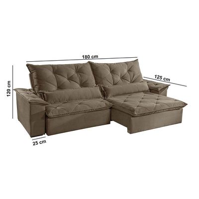 Sofá Melt 02 Módulos De 90cm Br 25cm Meu Sofá Online B016 Veludo Marrom