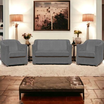 Kit Namoradeira Decorativa + 2 Poltronas Para Sala Manicure Recepção Consultório Mila Suede