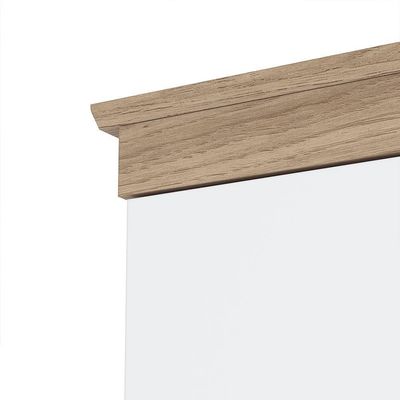 Guarda Roupa Infantil Confete 4 Portas E 2 Gavetas Branco/jequitibá - Móveis Henn Branco/jequitibá