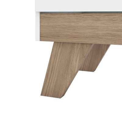 Guarda Roupa Infantil Confete 4 Portas E 2 Gavetas Branco/jequitibá - Móveis Henn Branco/jequitibá
