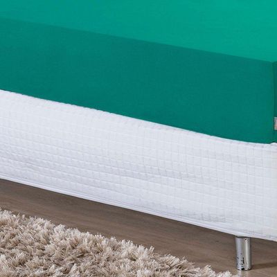 Lençol Com Elástico Solteiro Nobre 1 Peça 30cm De Altura Malha 100% Algodão - Jade
