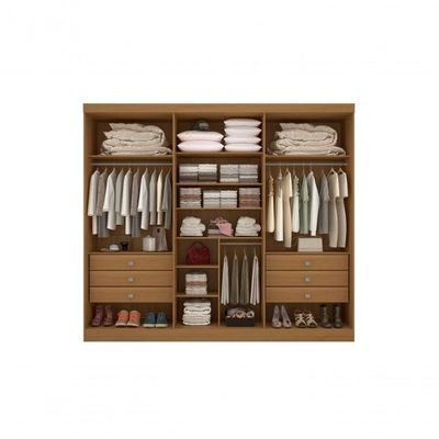 Guarda Roupa Casal 6 Portas 6 Gav - Da Vinci Ripado D'doro