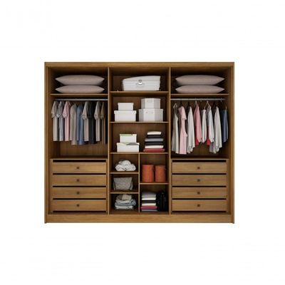 Guarda Roupa Casal 6 Portas 8 Gavetas - Maldivas-cumaru - Móveis Horizonte