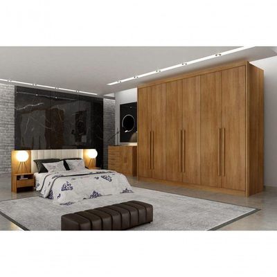 Guarda Roupa Casal 6 Portas 8 Gavetas - Maldivas-cumaru - Móveis Horizonte