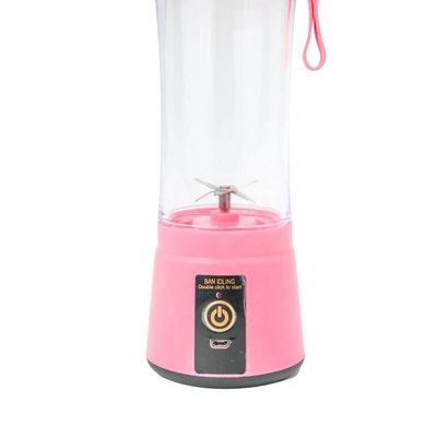 Mini Liquidificador Juice Cup Portátil Elétrico Suco - Tritura Frutas E Gelo Para Sucos Frescos Em Segundos rosa