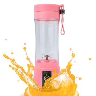 Mini Liquidificador Juice Cup Portátil Elétrico Suco - Tritura Frutas E Gelo Para Sucos Frescos Em Segundos rosa