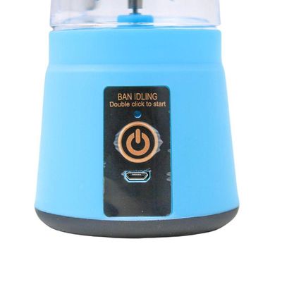 Mini Liquidificador Juice Cup Portátil Elétrico Suco - Tritura Frutas E Gelo Para Sucos Frescos Em Segundos azul