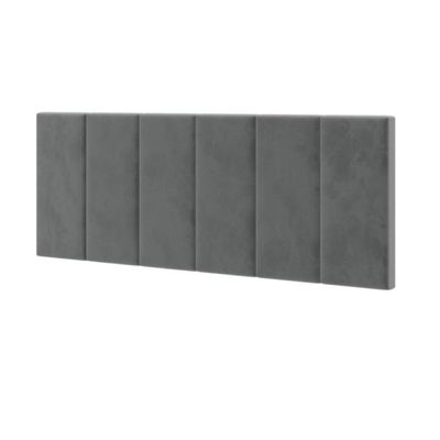 Conjunto De Cabeceira Solteiro Vital Sued Cinza