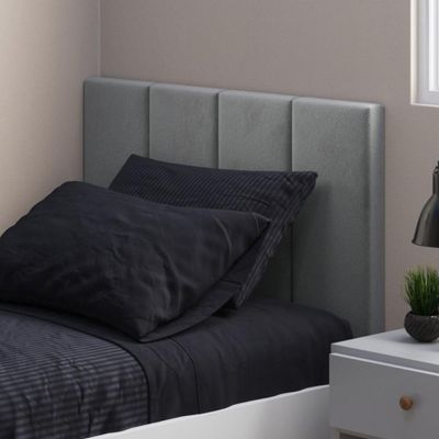 Conjunto De Cabeceira Solteiro Vital Sued Cinza
