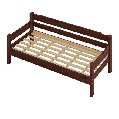 Sofá Cama 3 Lugares Madeira Maciça Com Colchão Solteiro