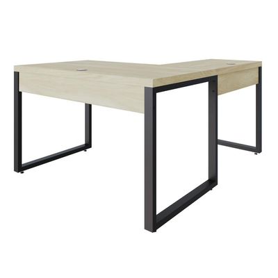 Mesa Em L Operacional 120x160x75cm Yon - Ciliegio-est.preta Ciliegio-est.preta