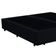 Cama Box Casal Bipartido Suede Mega Cama Preto 138x188x42cm