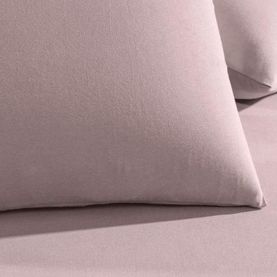Jogo De Cama Solteiro 3 Peças Altenburg Malha Fio Rosê Natural