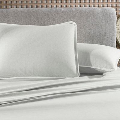 Jogo De Cama King 3 Peças Malha Fio Penteado Branco