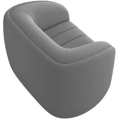 Kit Sofá 4 Lugares Para Sala 252cm Com 02 Poltronas Lazio M03 Veludo Cinza - Lyam Decor