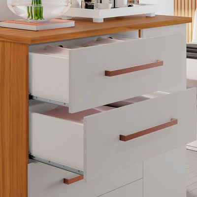 Comoda Nt 5185 Freijó Com Off White - Notável