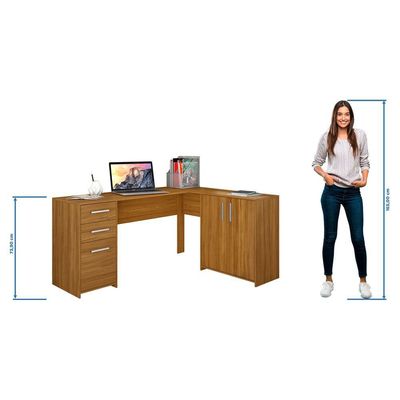 Mesa Para Computador Office Nt 2005 Freijo - Notável