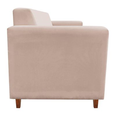 Sofá 3 Lugares Arezzo Suede Bege