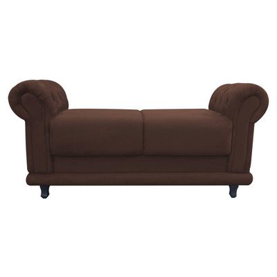 Recamier Barcelona Suede com Strass Marrom