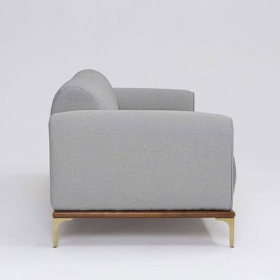 Sofá 3 Lugares Tóquio D07 230cm Linho Cinza Granizo - D'rossi