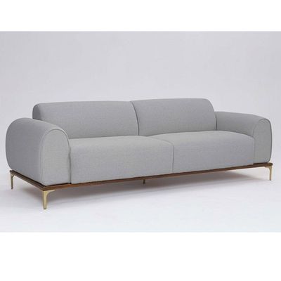 Sofá 3 Lugares Tóquio D07 230cm Linho Cinza Granizo - D'rossi